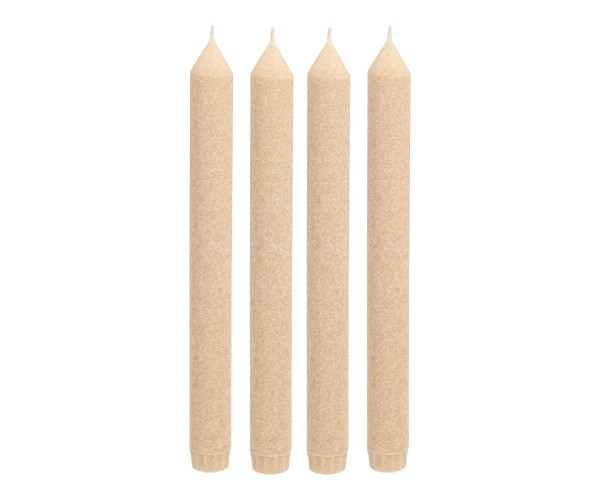 Beige household candles