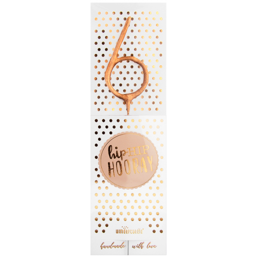 Rosegold säraküünal 6