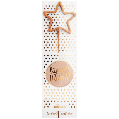 Rosegold säraküünal täht